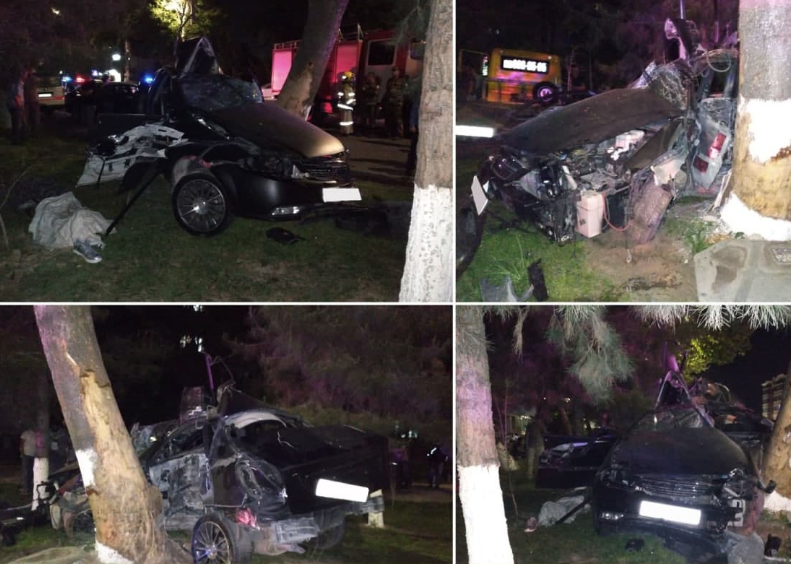В Ташкенте водитель «Ласетти» врезался в дерево и погиб