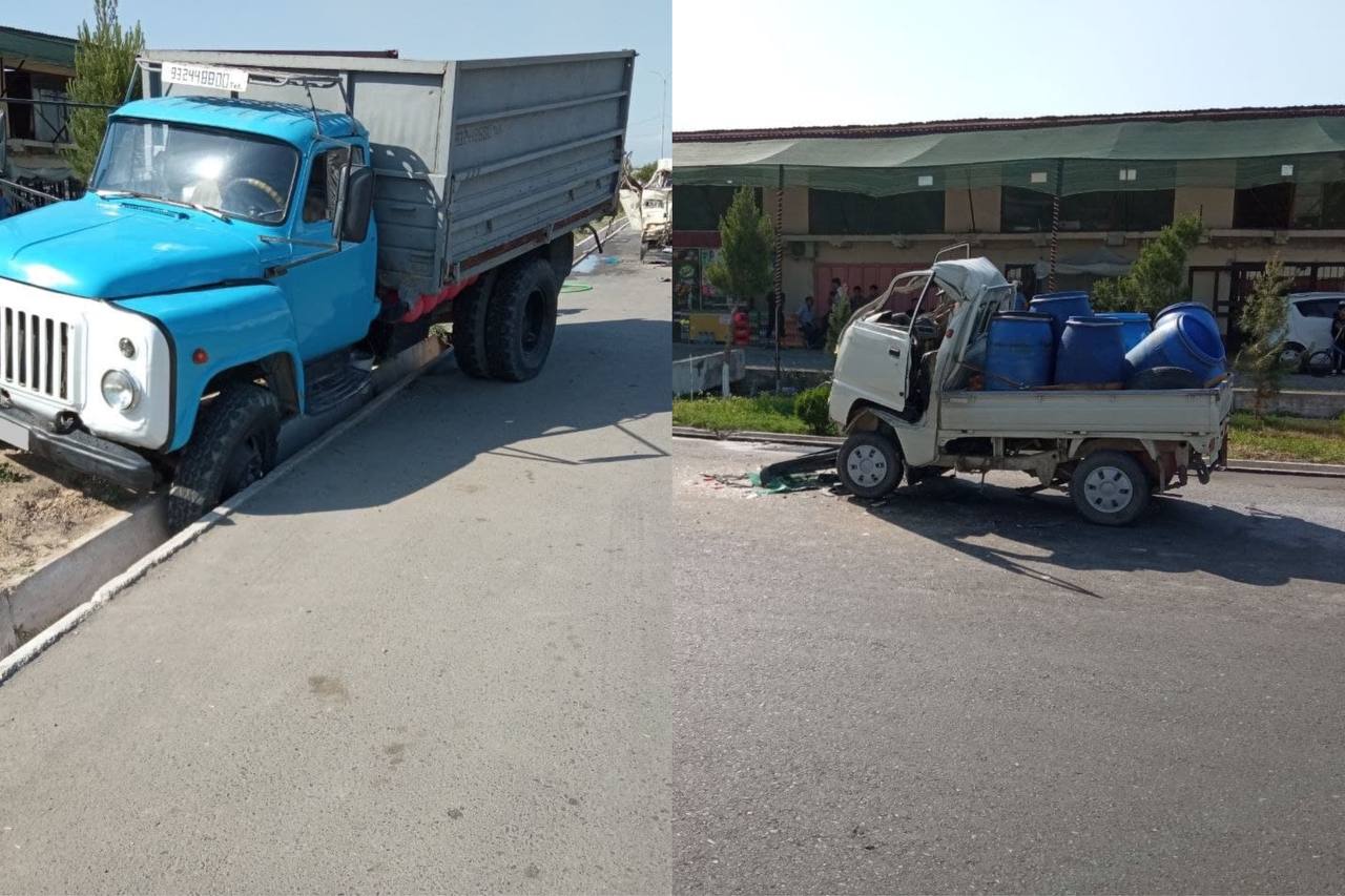 В Асаке водитель «Лабо» врезался в стоявший грузовик