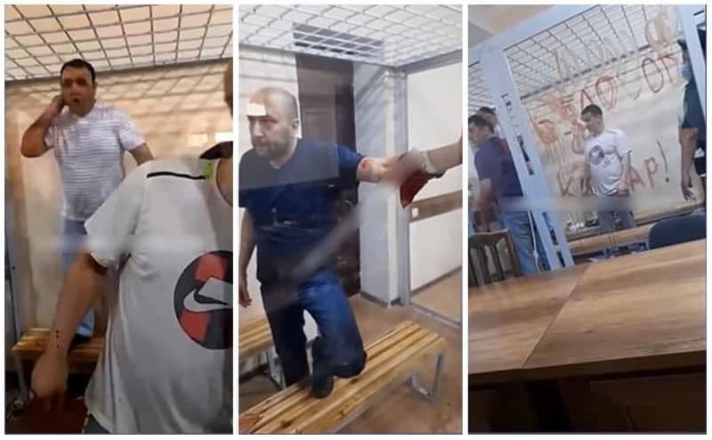В Ташобласти приговоренные к длительным тюремным срокам мужчины изрезали себя и кровью исписали стены – эксклюзивное видео