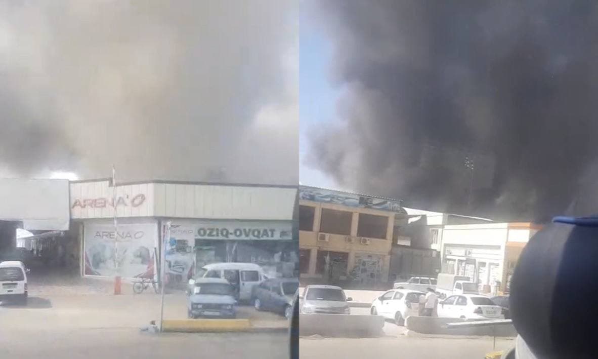 В Ташобласти произошел крупный пожар на предприятии