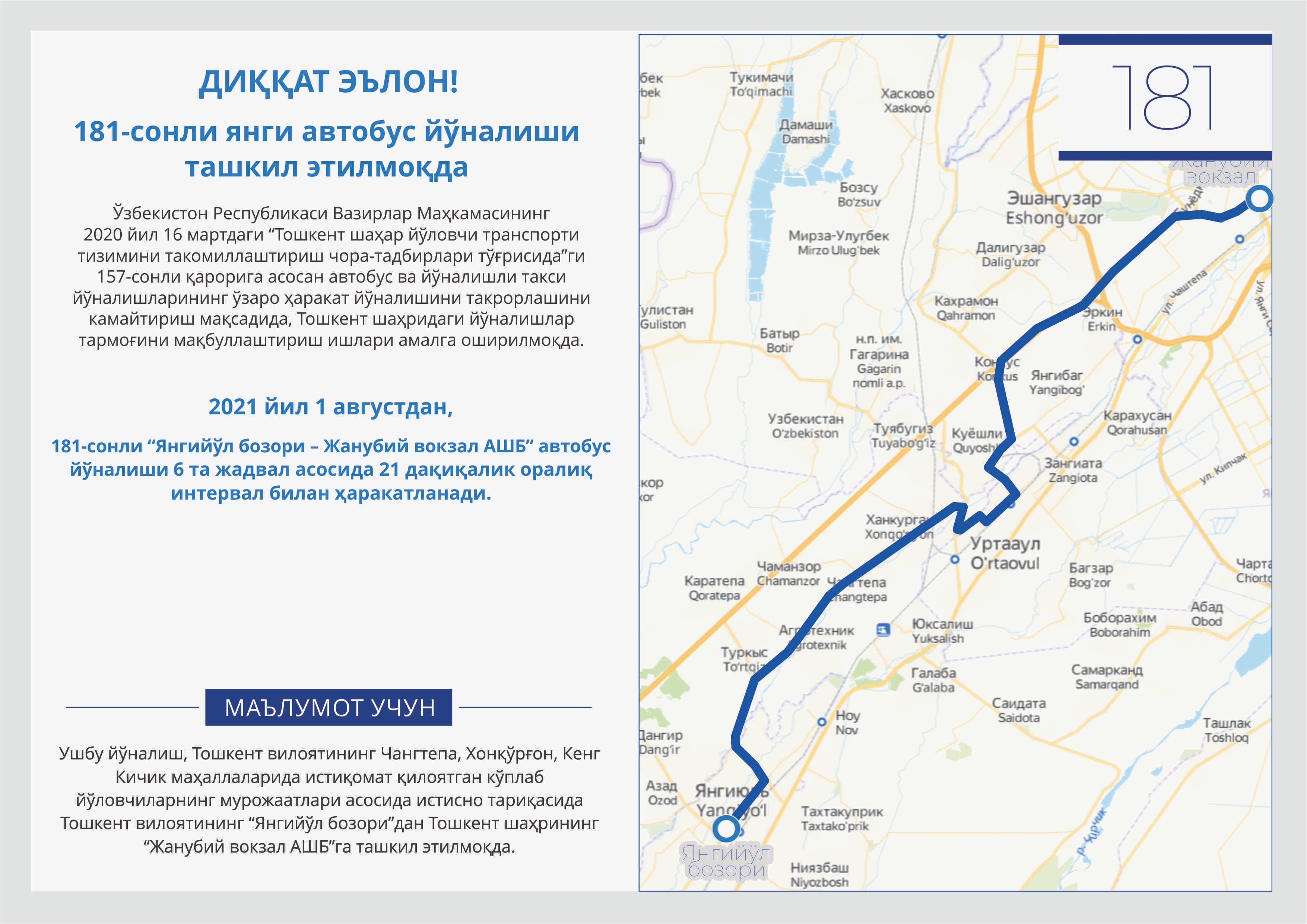 Фото: Управление транспорта Ташкента
