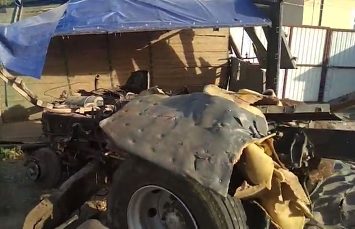 В Сурхандарьинской области тепловоз протаранил грузовик: один человек погиб – видео