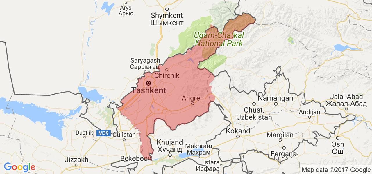 Ташкентская область узбекистан районы. Ташкентская область на карте Узбекистана. Город Ташкент и Ташкентская область карта.