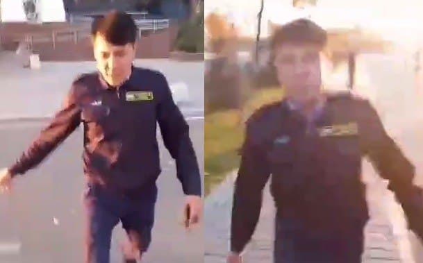 Сотрудник Ташкентского автовокзала применил силу к пассажиру - видео