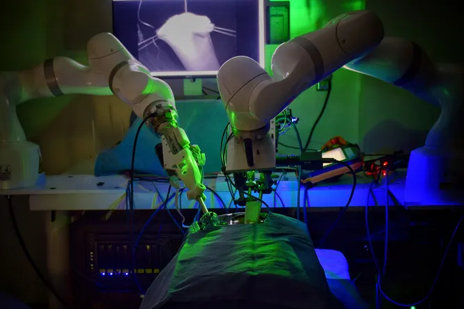 Робот впервые провел лапароскпическую операцию на свинье без помощи человека