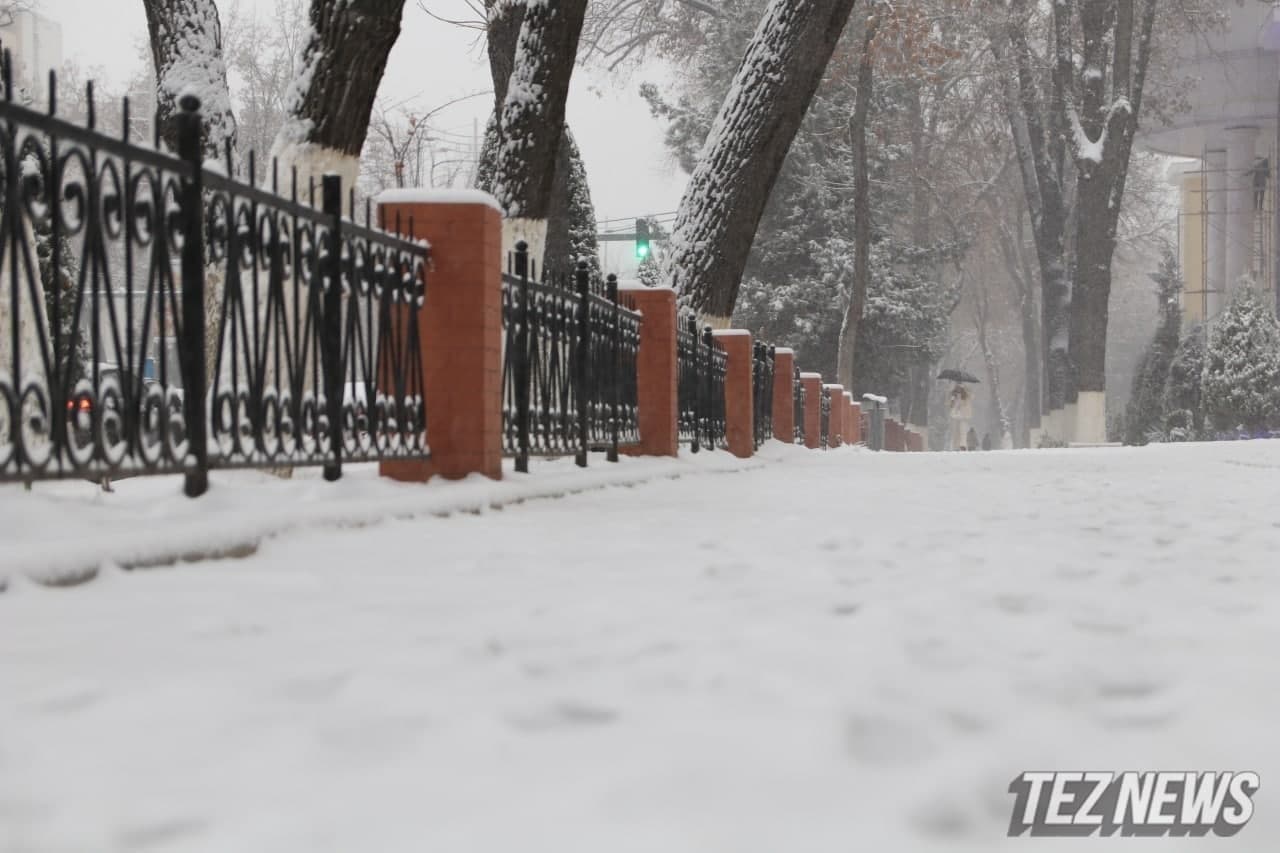 Новая рабочая неделя встретит узбекистанцев снегом — прогноз погоды