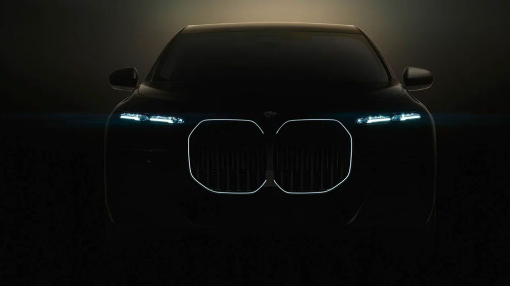 Тизер нового электромобиля BMW 7-Series