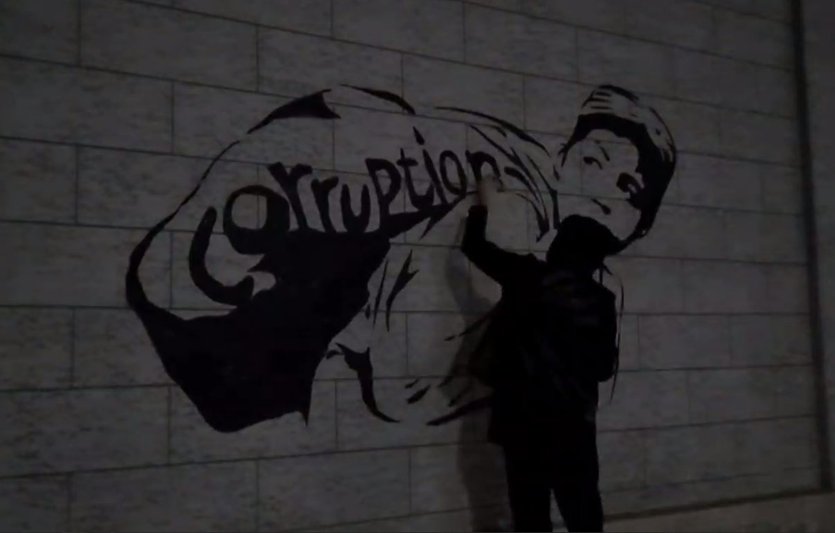 «Узбекский Бэнкси» нарисовал наболевшее граффити о последствиях коррупции — видео
