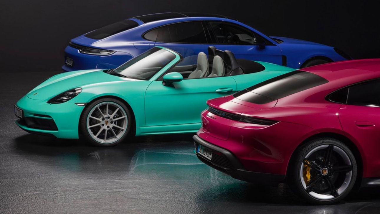 Теперь машины Porsche можно покрасить в любой цвет в режиме онлайн