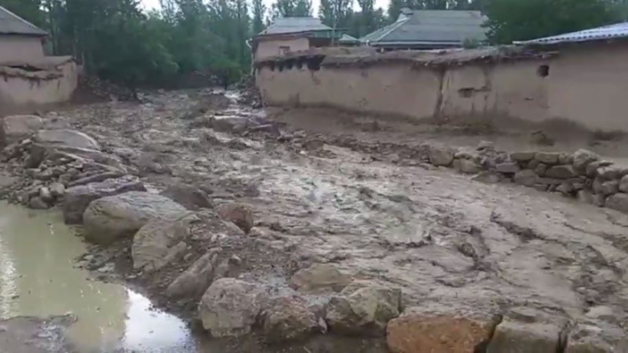 Сель размыл внутренние дороги в Кашкадарьинской области — видео