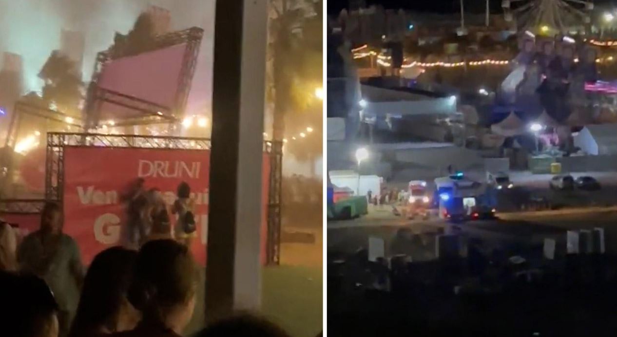 На фестивале в Испании обрушилась сцена: погиб один человек, 40 пострадали — видео