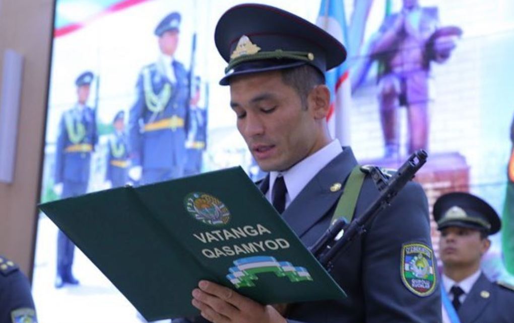 Махмуд Мурадов вступил на службу в Вооруженные силы Узбекистана 