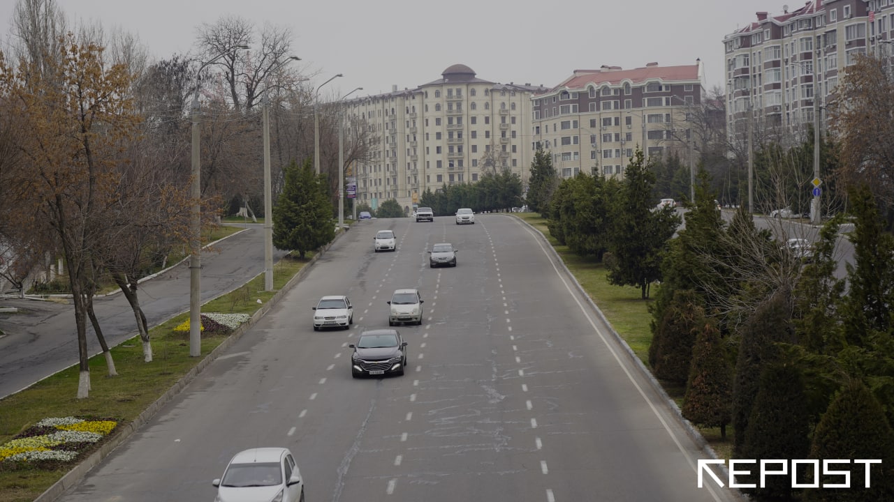 Скорость движения на центральных улицах Ташкента хотят снизить до 50 км/ч – список