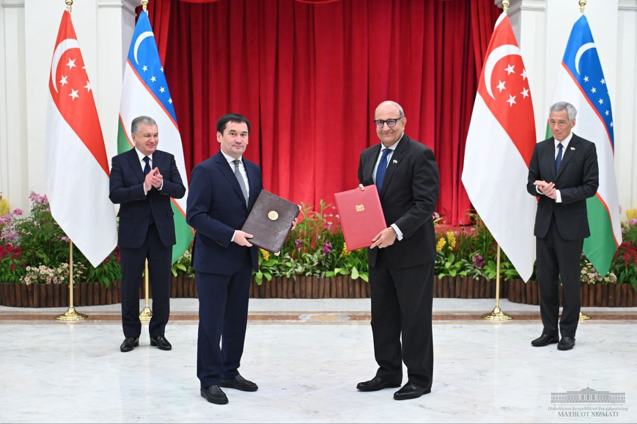 Шавкат Мирзиёев определил пять направлений сотрудничества с Сингапуром — список