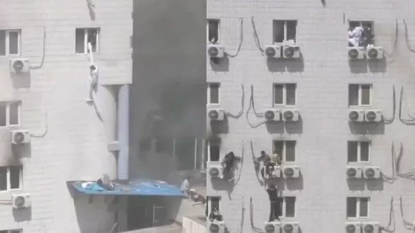 В Китае при пожаре в больнице погибло 29 человек (видео)