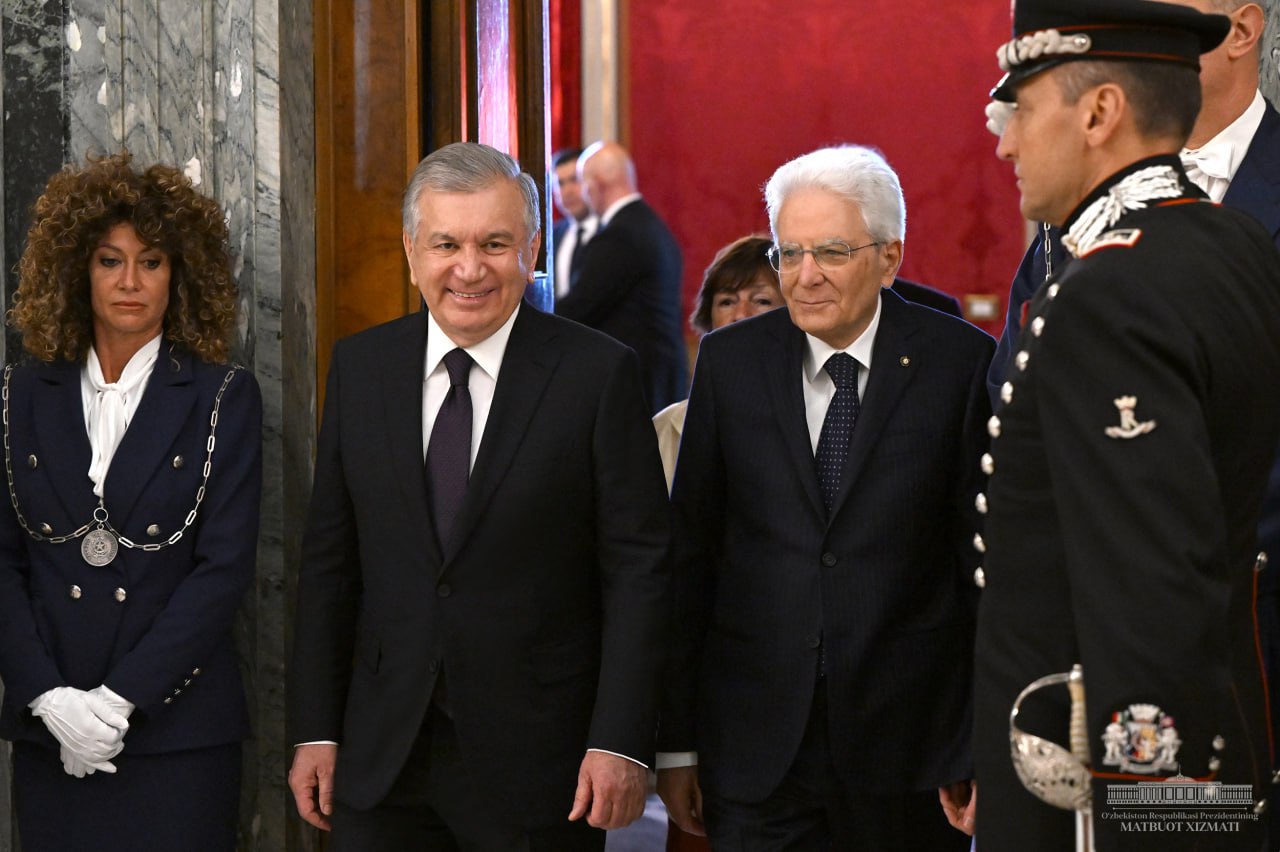 Шавкат Мирзиёев встретился с президентом Италии (главное)