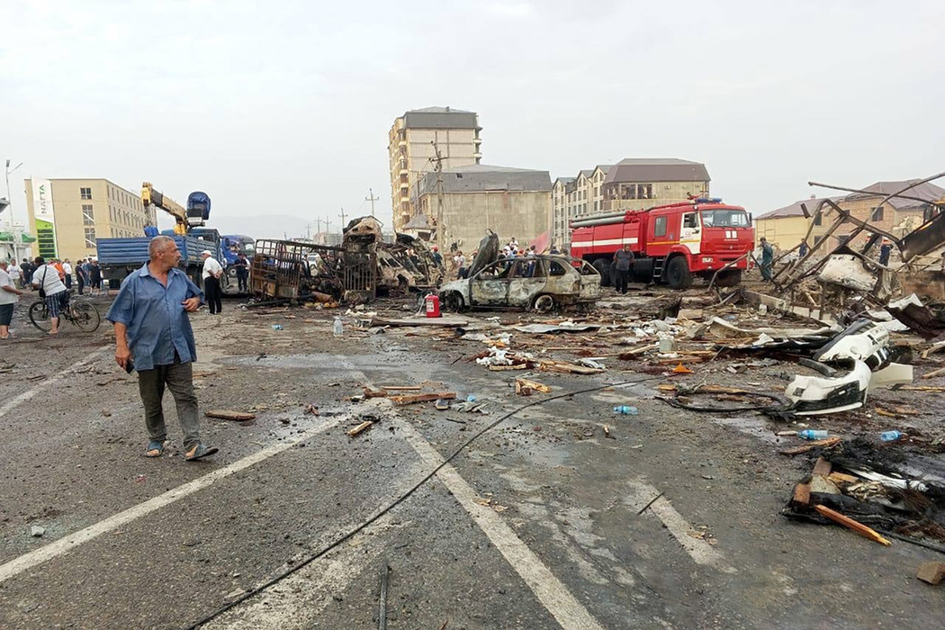 При взрыве на заправке в Махачкале погибли четыре узбекистанца