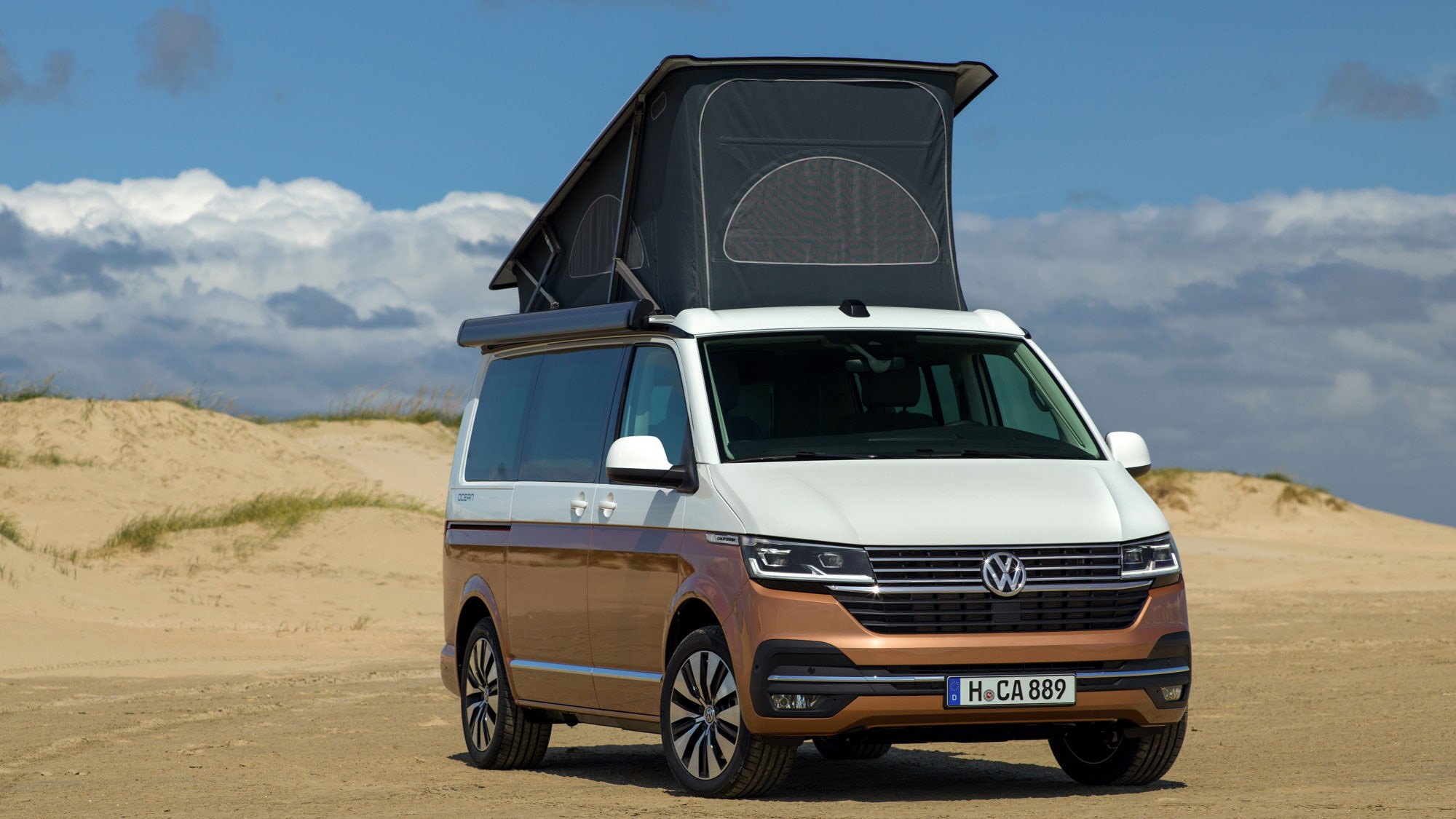 Volkswagen протестировал гибридный T7 California Campervan