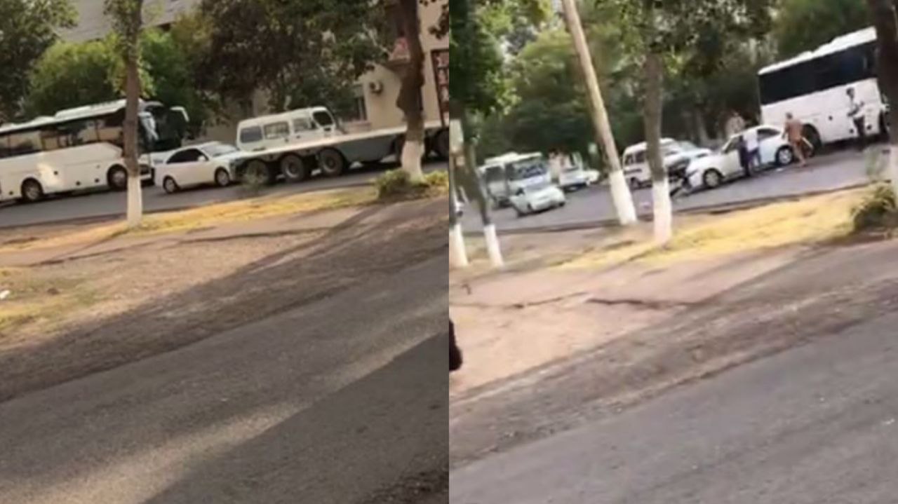 В Ташобласти оторвавшийся прицеп влетел в ехавшие позади машины (видео)