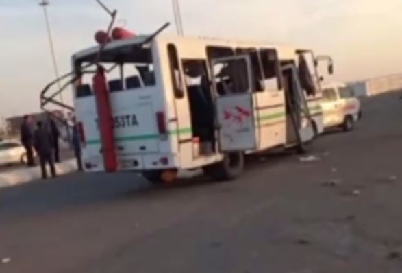 В Кашкадарье взорвался газовый баллон в автобусе, пострадали четыре человека (видео)