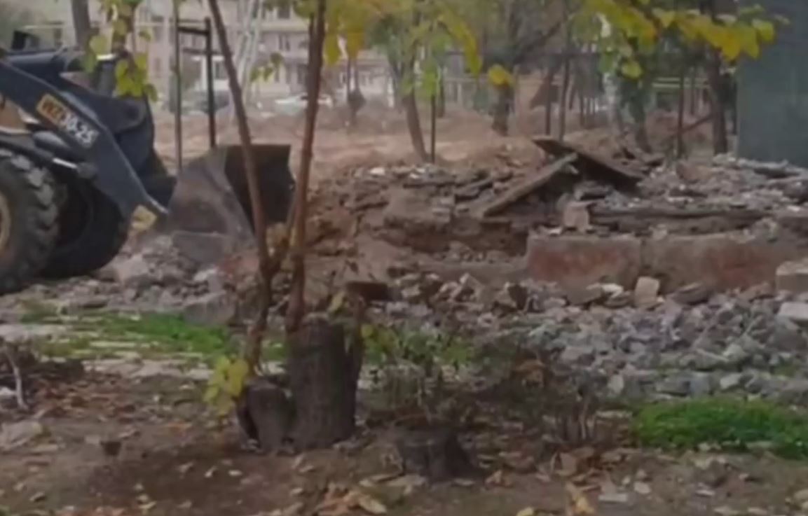 В дендропарке Ташобласти начали сносить незаконные постройки