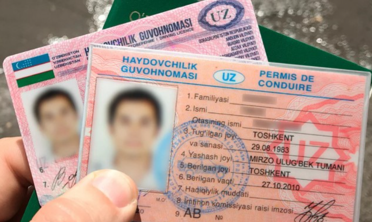 В Узбекистане водительские права старого образца с 1 января статут недействительны