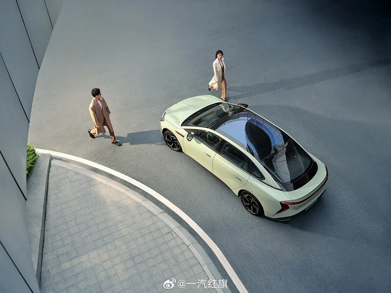Hongqi опубликовал фото своего нового электромобиля