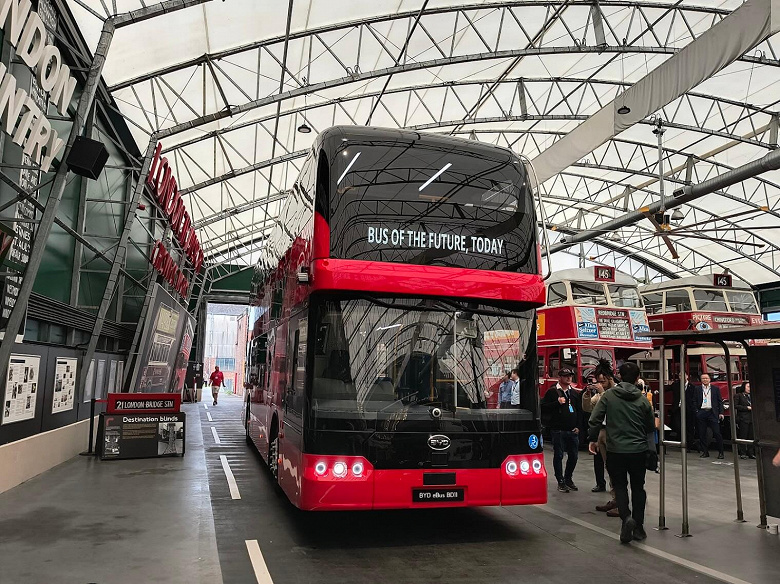 BYD будет выпускать двухэтажные автобусы для Лондона