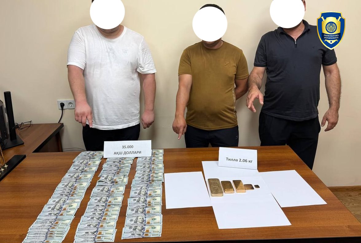 Toshkentda quyma oltinga o‘xshatib tayyorlangan metallarni 70 ming dollarga sotayotgan shaxslar ushlandi