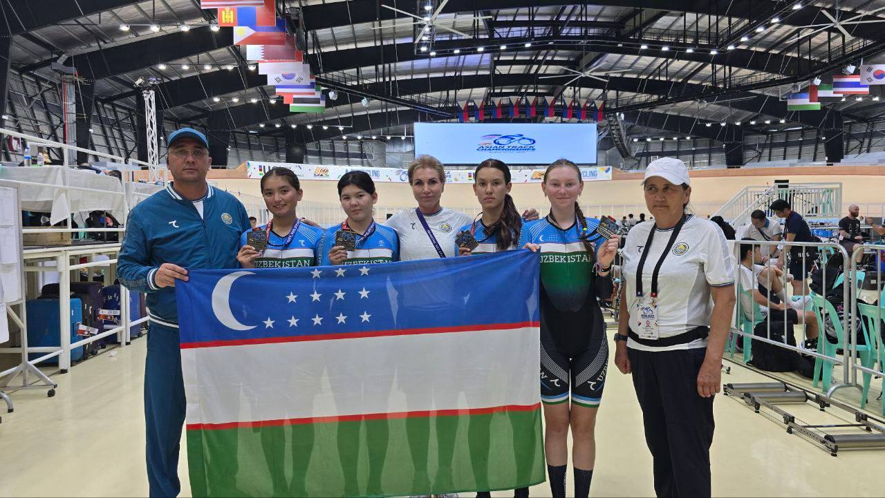 Велоспортсменки Узбекистана завоевали бронзовую медаль на ЧА 