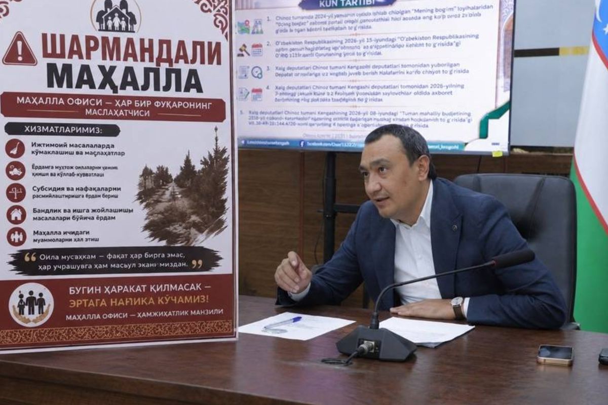 Хоким Чиназского района прокомментировал свое поручение вешать «позорные» таблички