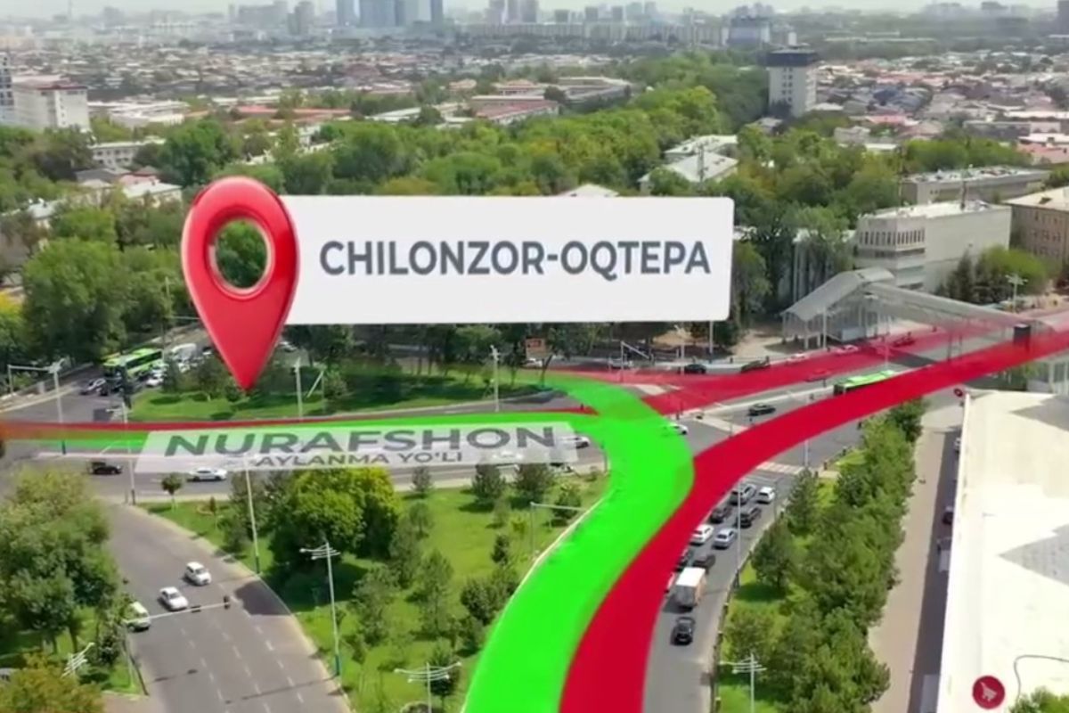 В Ташкенте на перекрестке площади Актепа открыли левые повороты