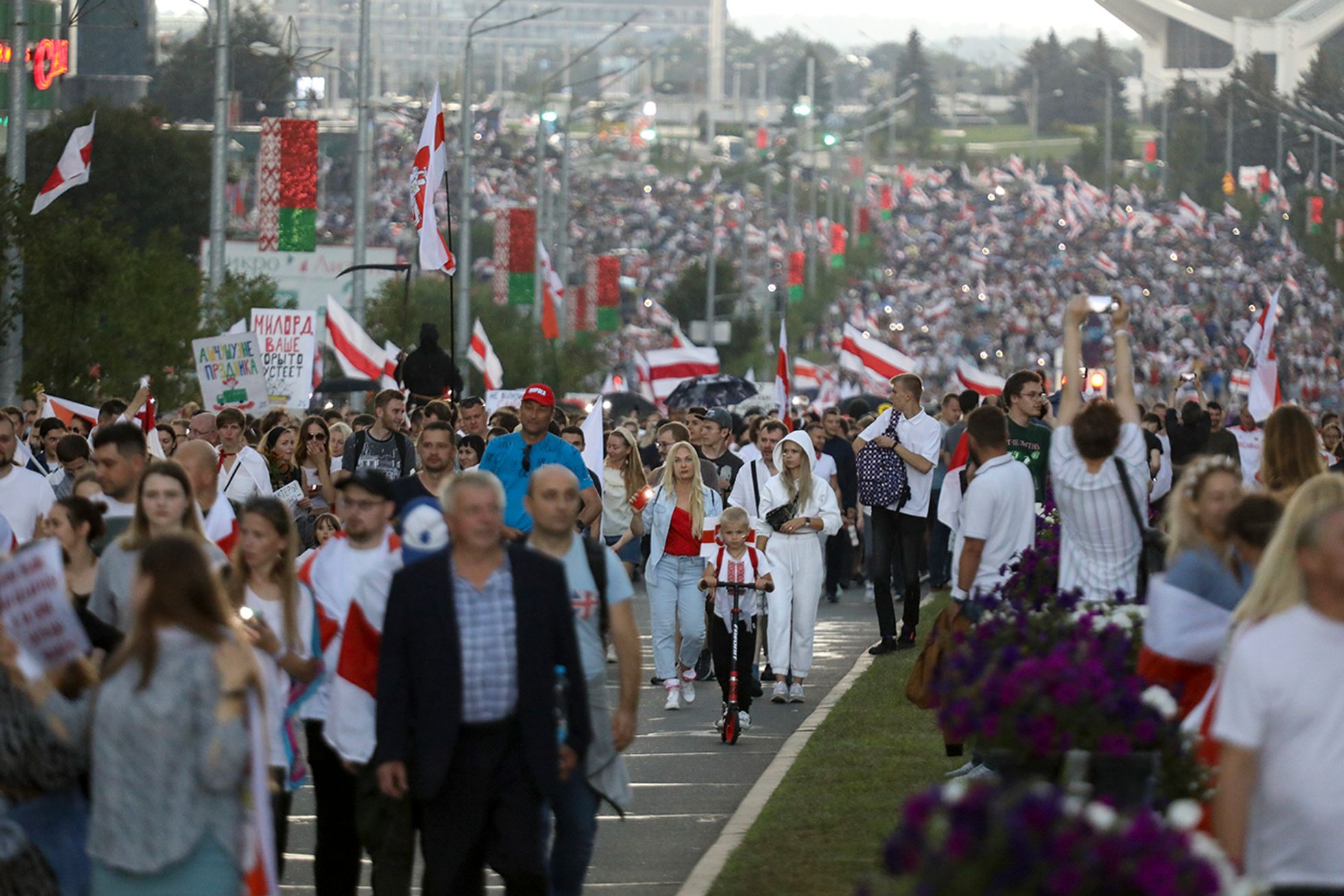 Как прошел 22-й день протестов в Беларуси