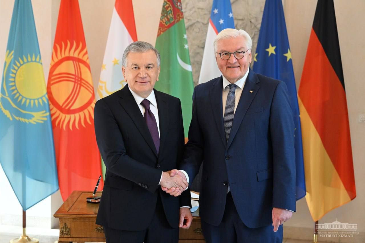 Шавкат Мирзиёев выступил на встрече лидеров стран ЦА с президентом Германии (главное)