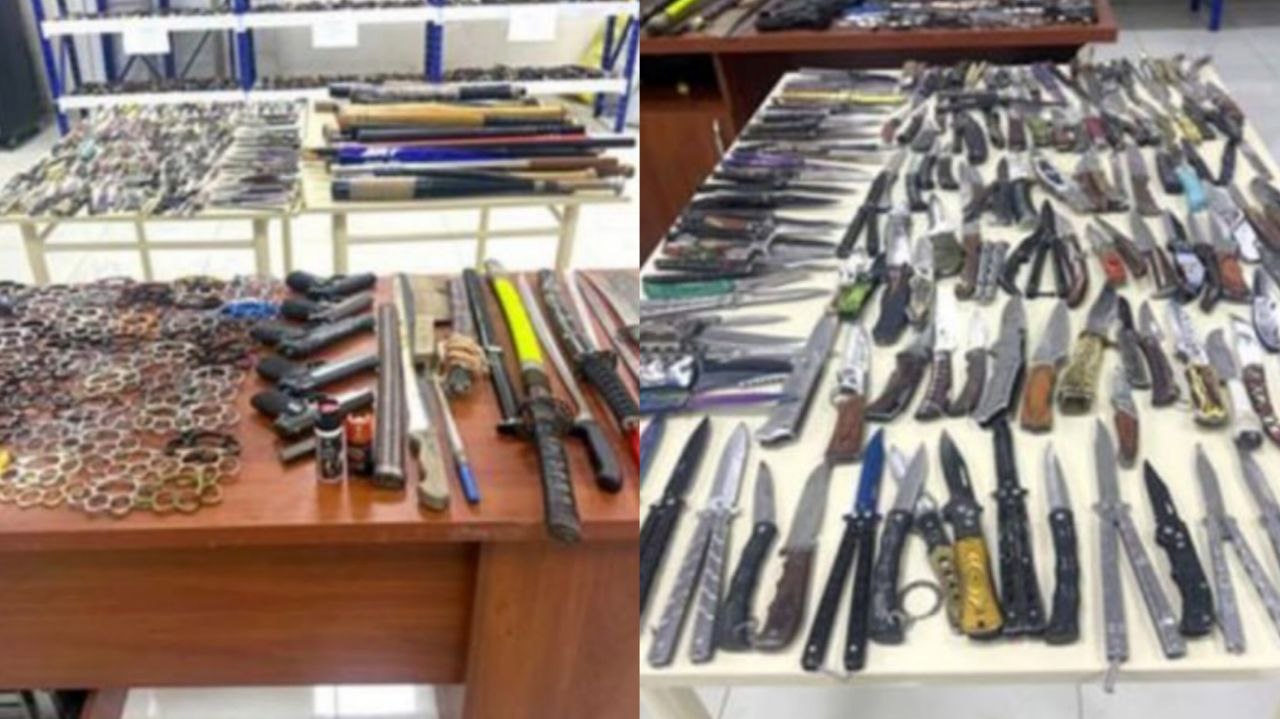 За три недели в Ташкенте у граждан изъяли свыше 1,6 тысячи ножей