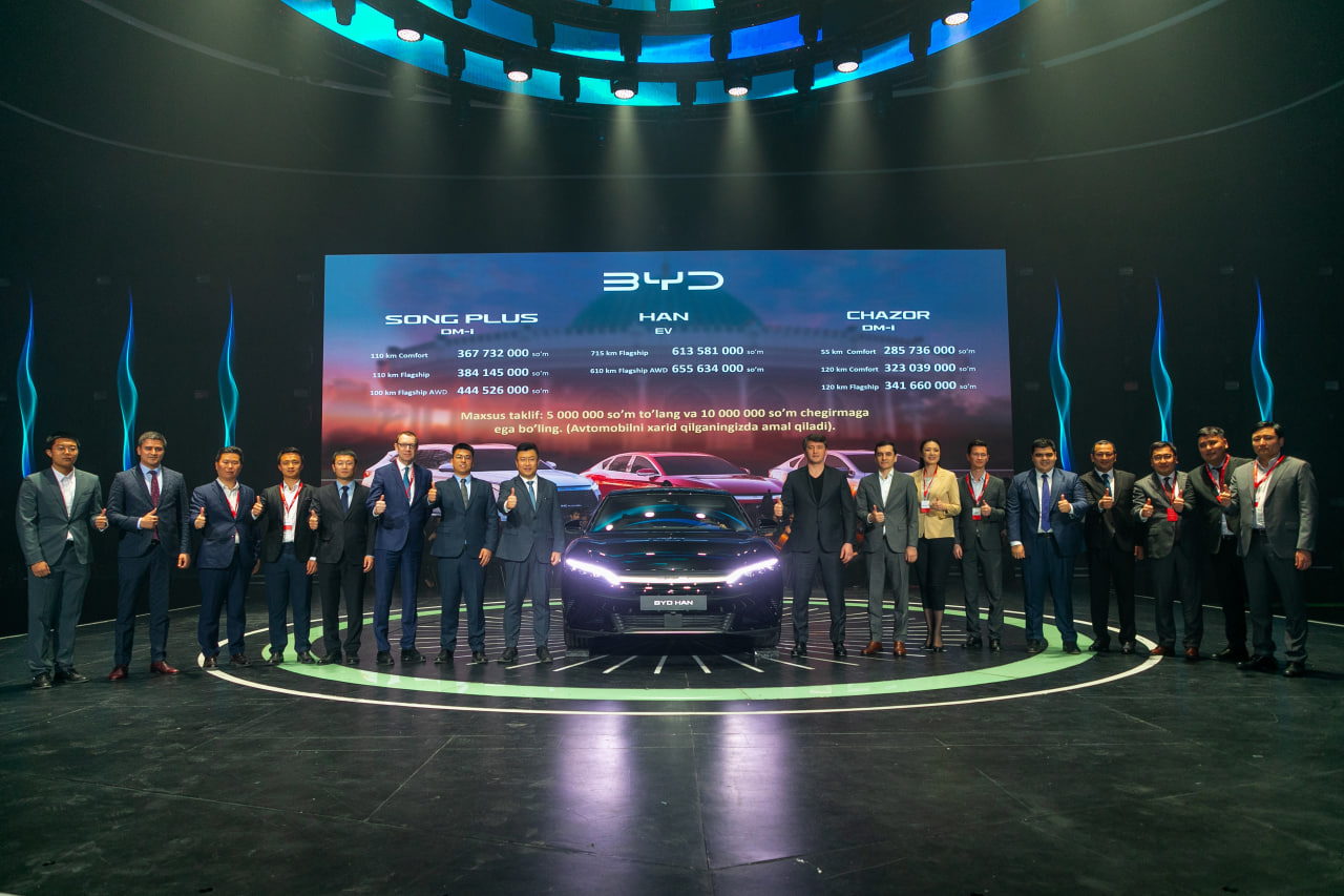 Автомобилестроение на пороге новой эры технологического развития: мировой лидер BYD официально в Узбекистане