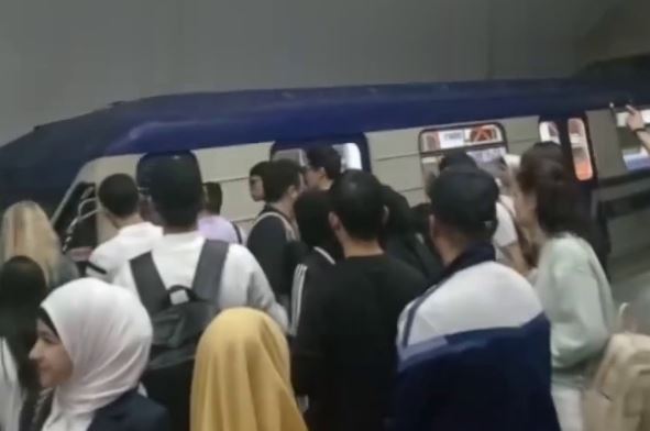 В метро Ташкента якобы столкнулись два поезда (видео)