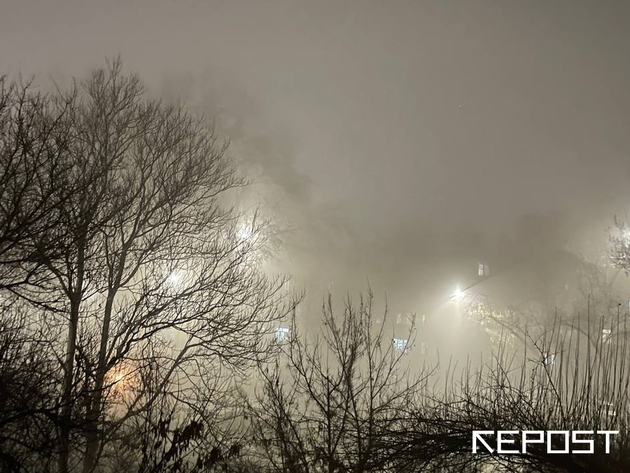 Ташкент накрыл густой туман вслед за отключением света – фото