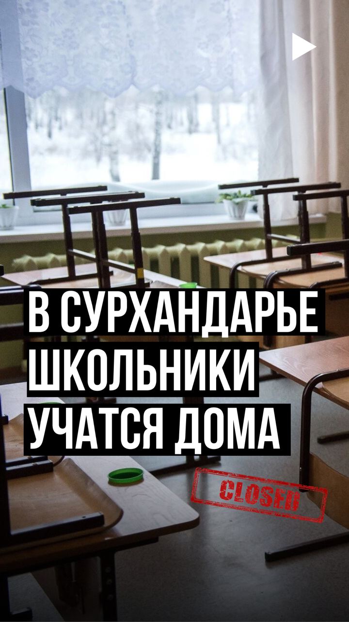 В Сурхандарье школьники учатся дома из-за закрытия школы