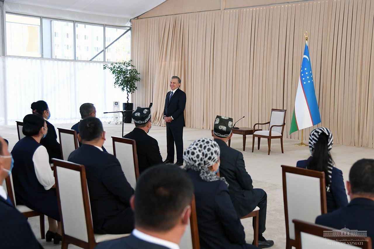 Президент встретился с активом Сырдарьинской области и пострадавшими при Сардобе жителями