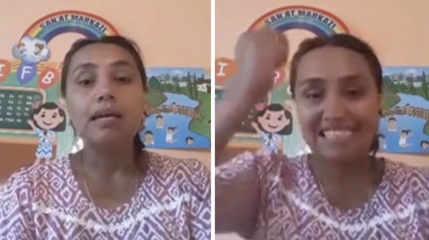 Преподавательница в Узбекистане сорвалась на детей при записи онлайн-урока