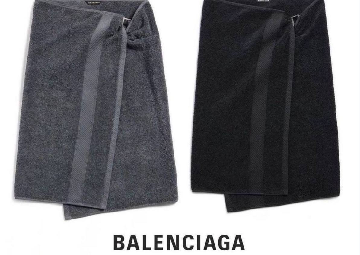 Balenciaga представила юбку в виде банного полотенца
