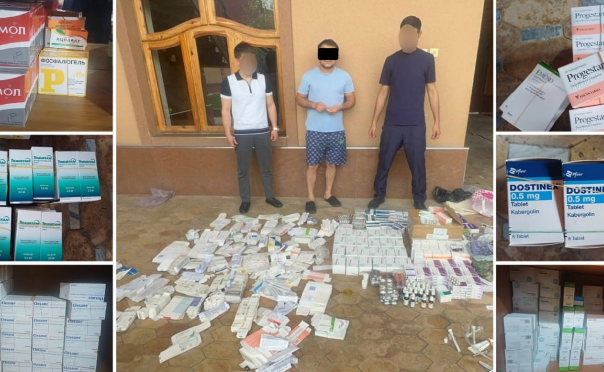 СГБ накрыла подпольный склад контрабандных лекарств стоимостью около 1 млрд сумов