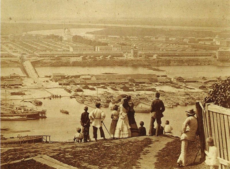 Nijniy Novgorod panoramasi, 1870-yil<br>