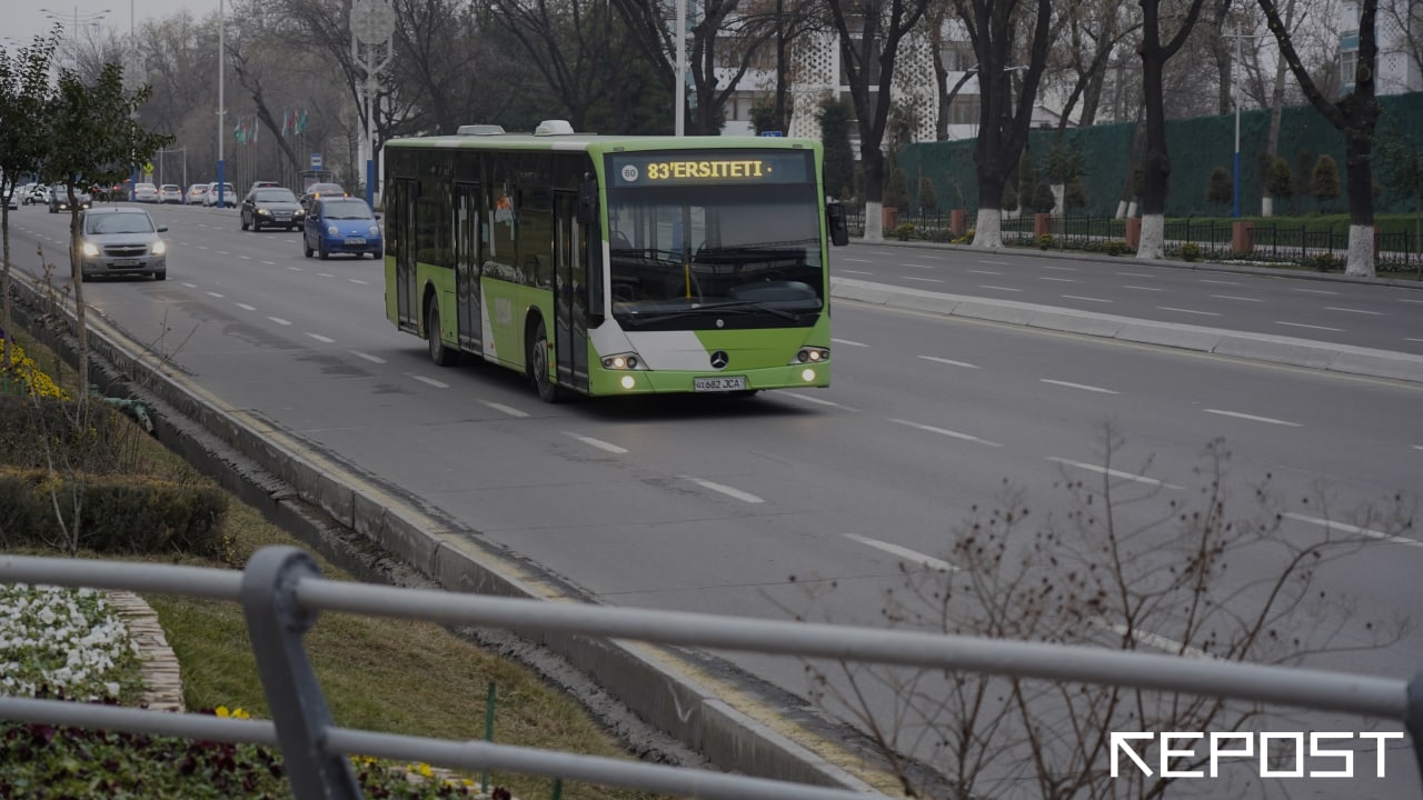 Обнародован график движения автобусов в Ташкенте в праздничные дни 