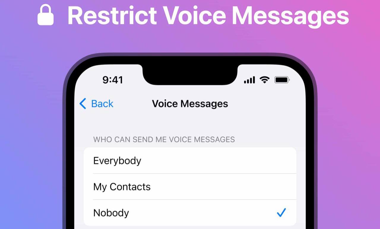 В Telegram теперь можно запрещать отправку голосовых сообщений