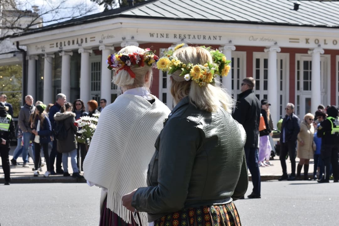 Площадь Бривибас, День восстановления независимости Латвийской Республики (4 мая, Рига)