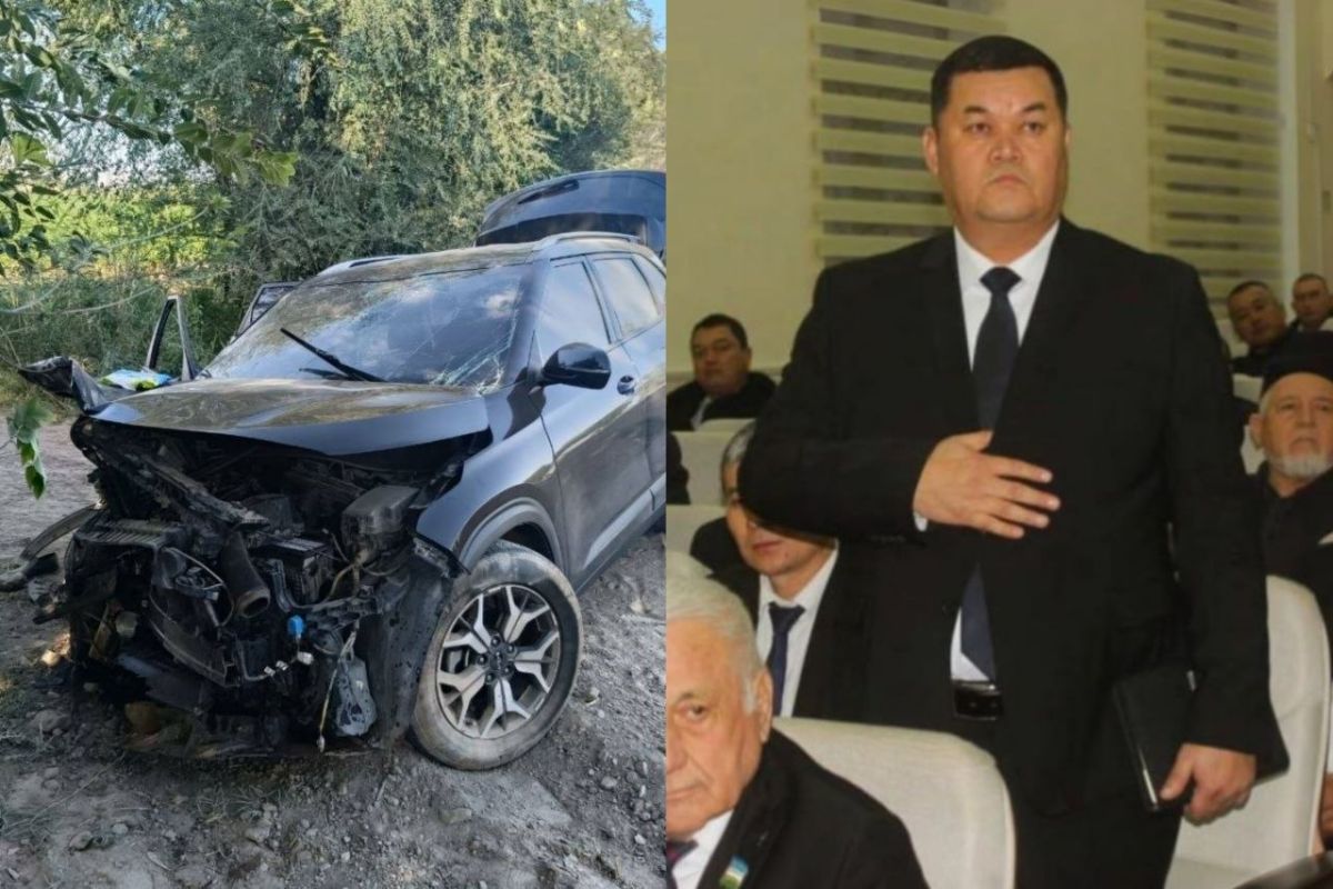 СМИ: Хоким Зафарабадского района попал в ДТП