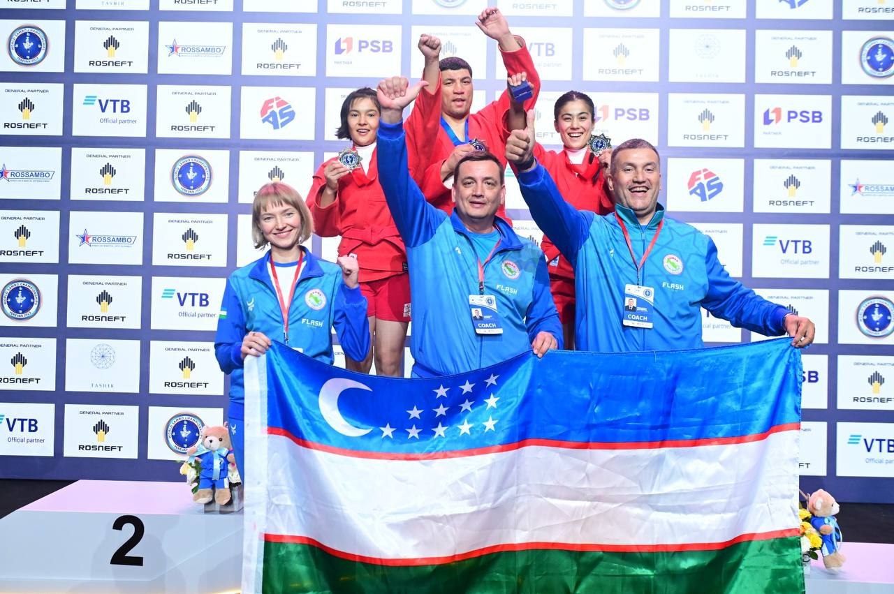 Узбекистан занял второе место на ЧМ-2023 по самбо