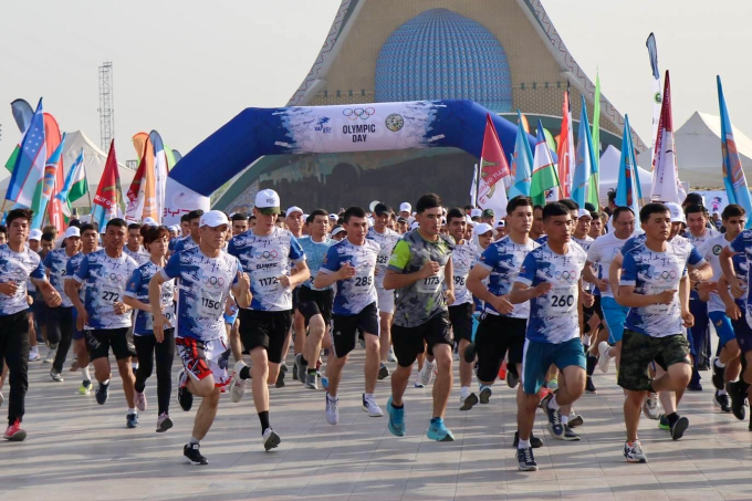 День молодежи и Международный олимпийский день отметили массовым забегом BYD Yangi Nafas